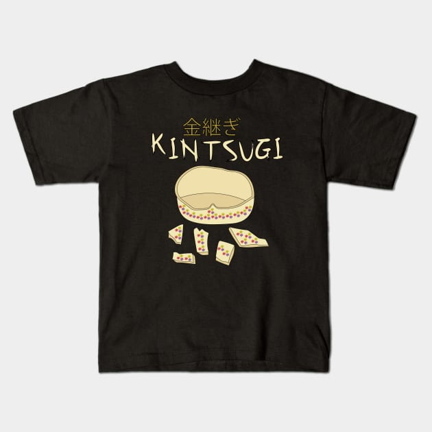 Kintsugi Kintsukuroi Kids T-Shirt by DiegoCarvalho